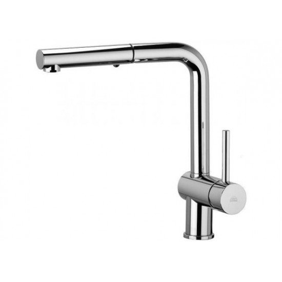 Смеситель для кухни Paffoni Light LIG285CR-MET выдвижной душ