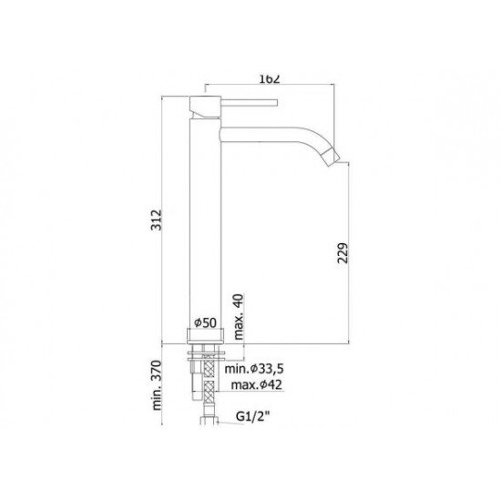 Смеситель для раковины Paffoni Light LIGX081WG