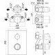 Смеситель для душа Paffoni Light LIQ519NO/M термостат
