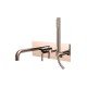 Смеситель для ванны с душем Paffoni Light LIG001ROSE