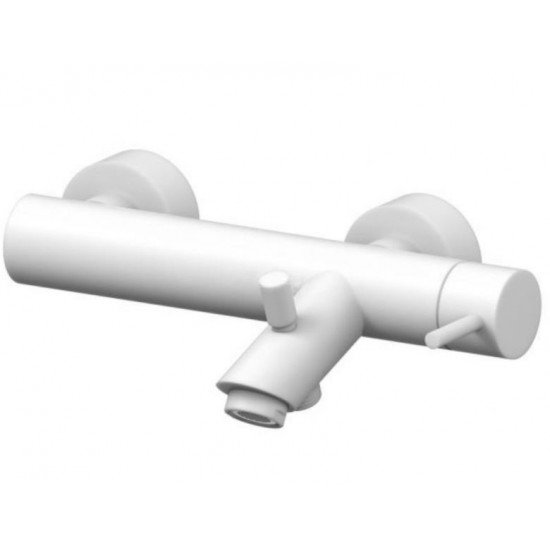 Смеситель для ванны с душем Paffoni Light LIG022BO Белый