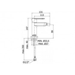 Смеситель для биде Paffoni Candy CA131CR