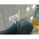 Смеситель для ванны с душем Paffoni Light LIG001BO белый