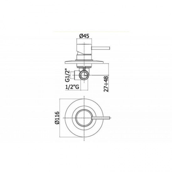 Смеситель для душа Paffoni Light LIG011ROSE