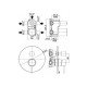 Смеситель для душа Paffoni Light LIG019ROSE