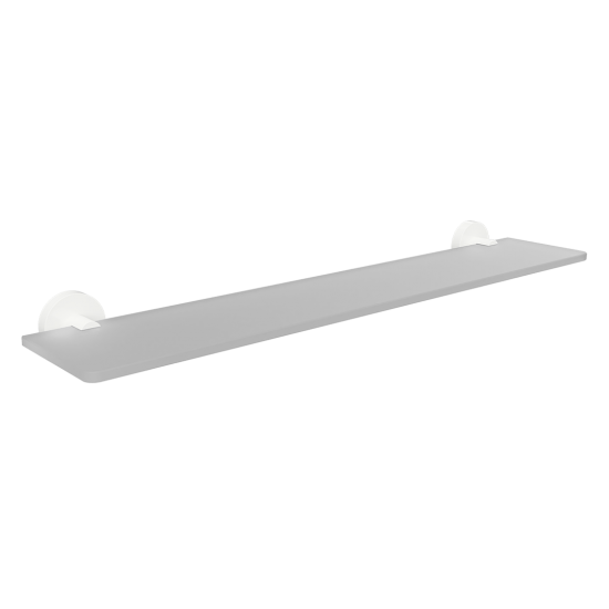WHITE: Полка стеклянная 600 мм
