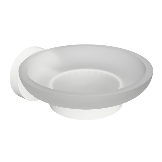 WHITE: Мыльница стекляная