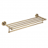 RETRO Бронза: Полочка для полотенец с вешалкой