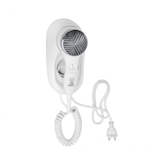 Фен с держателем, 1400W, белый