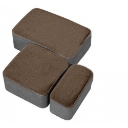 Тротуарная плитка "Старый город", Коричневая, Гладкая, 60 мм Тротуарная плитка "Старый город", Коричневая, Гладкая, 60 мм