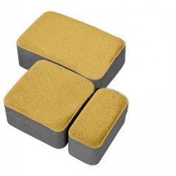 Тротуарная плитка "Старый город", Желтая, Гладкая, 60 мм Тротуарная плитка "Старый город", Желтая, Гладкая, 60 мм