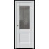 Дверь Аляска  2U 2000*900 ст.узор графит с прозрачным фьюзингом