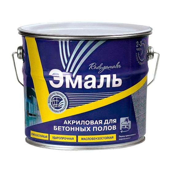 Эмаль акриловая для бетонных полов Эмаль акриловая для бетонных полов