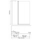 Berkel 48P02-110L Matt glass Fixed Стеклянная шторка на ванну
