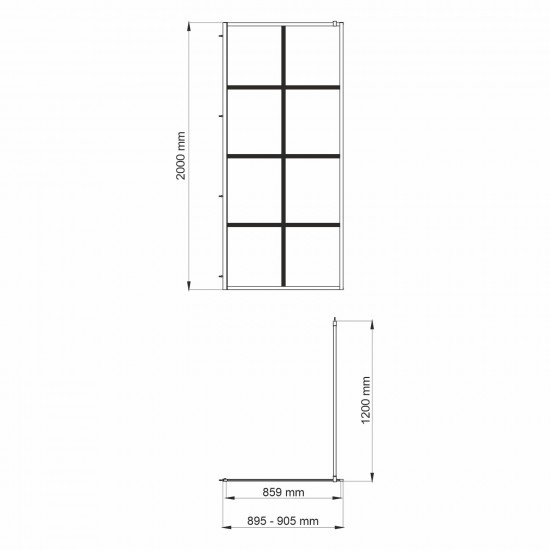 Glan 66W39 Душевая перегородка