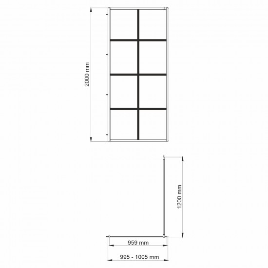 Glan 66W44 Душевая перегородка