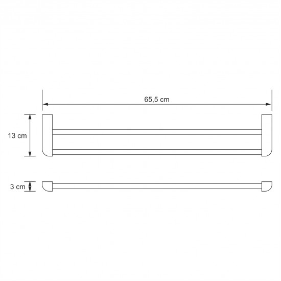 Kammel K-8340 Держатель полотенец двойной