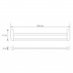 Kammel K-8340WHITE Держатель полотенец двойной