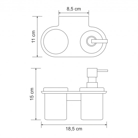 Kammel K-8389 Держатель стакана и дозатора