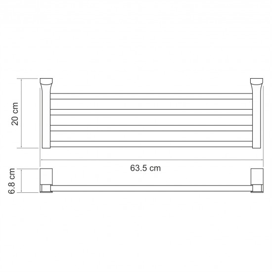 Leine K-5011WHITE Полка для полотенец