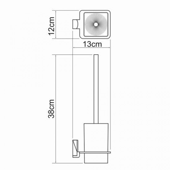 Leine K-5027 Щетка для унитаза подвесная