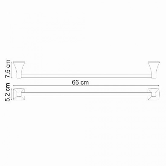 Wern K-2530 Держатель полотенец одинарный