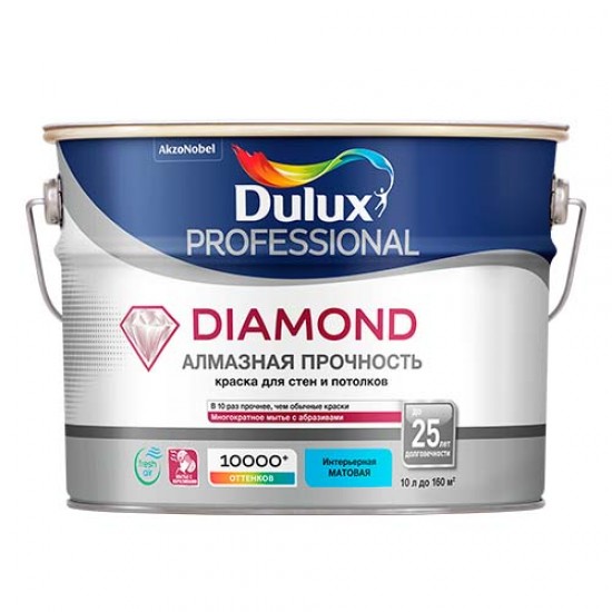Dulux Professional Diamond - Матовая краска для стен и потолков