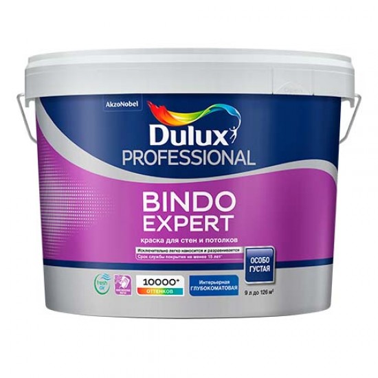 Глубокоматовая краска для стен и потолков Bindo Expert Глубокоматовая краска для стен и потолков Bindo Expert
