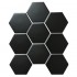 Hexagon Big Black Matt 95x110