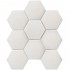 Hexagon Big White Antislip 95x110