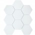 Hexagon Big White Matt 95x110