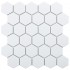 Hexagon small White Matt 51x59