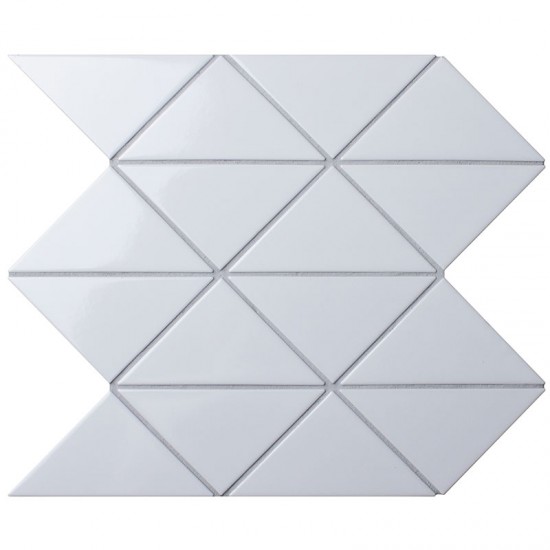 Triangolo White Zip Glossy