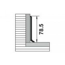 Алюминиевый плинтус Пл 80 Алюминиевый плинтус Пл 80