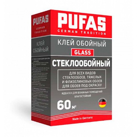 Обойный клей PUFAS GT Стеклообойный GLASS Обойный клей PUFAS GT Стеклообойный GLASS