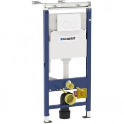 Система инсталляции для унитазов Geberit Duofix Delta Платтенбау 458.122.11.1 4 в 1 с кнопкой смыва