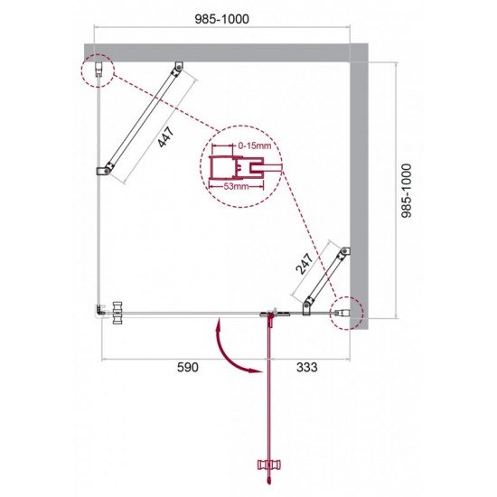 Душевой уголок BELBAGNO KRAFT-A-12 Душевой уголок BELBAGNO KRAFT-A-12