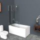 Душевая шторка на ванну BELBAGNO UNO-V-11