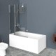 Душевая шторка на ванну BELBAGNO UNO-V-11