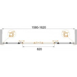 Душевая дверь в нишу CEZARES ANIMA BF-2 Душевая дверь в нишу CEZARES ANIMA BF-2