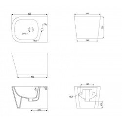 Биде подвесное BELBAGNO ALBANO