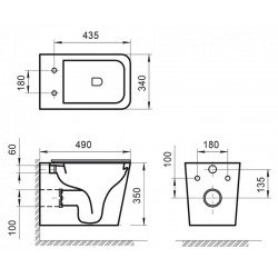 Унитаз подвесной безободковый BELBAGNO ARDENTE-R Унитаз подвесной безободковый BELBAGNO ARDENTE-R