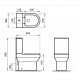 Унитаз-компакт безободковый BELBAGNO NORMA