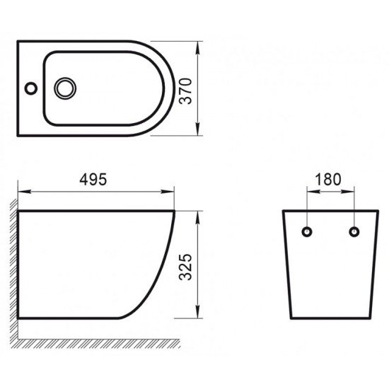 Биде подвесное BELBAGNO SFERA-R