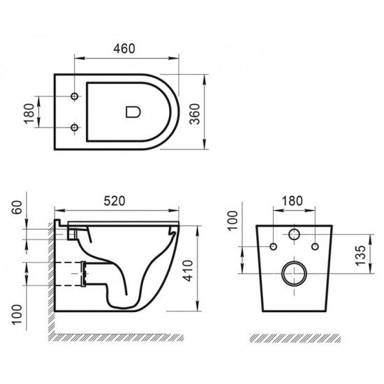 Унитаз подвесной безободковый BELBAGNO SENSO-R Унитаз подвесной безободковый BELBAGNO SENSO-R