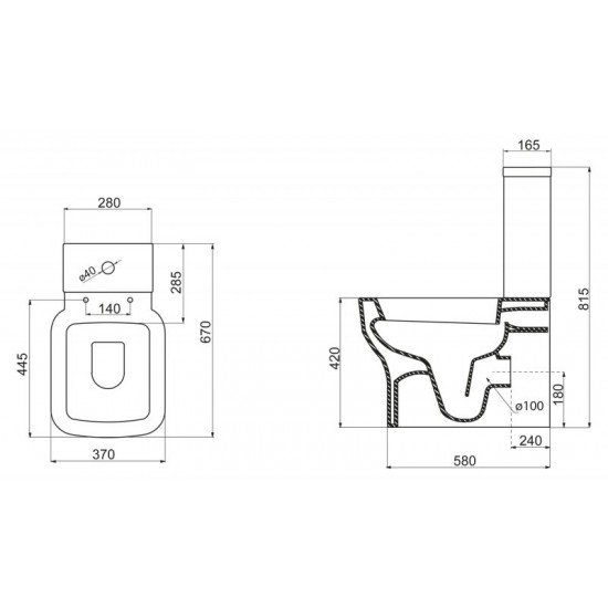 Унитаз-компакт BELBAGNO VASO Унитаз-компакт BELBAGNO VASO