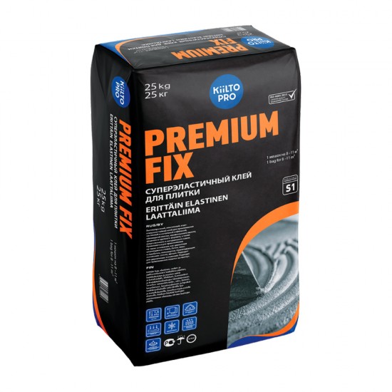 Клей плиточный Premium Fix 25 кг/42 KIILTO