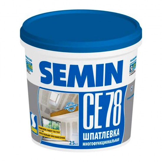 Шпаклевка Semin универсальная CE78 15 кг+3кг (синяя крышка)