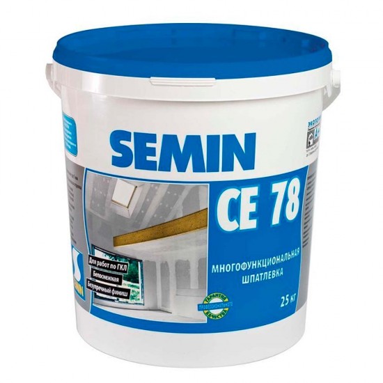 Шпаклевка Semin универсальная CE78 25 кг (синяя крышка)