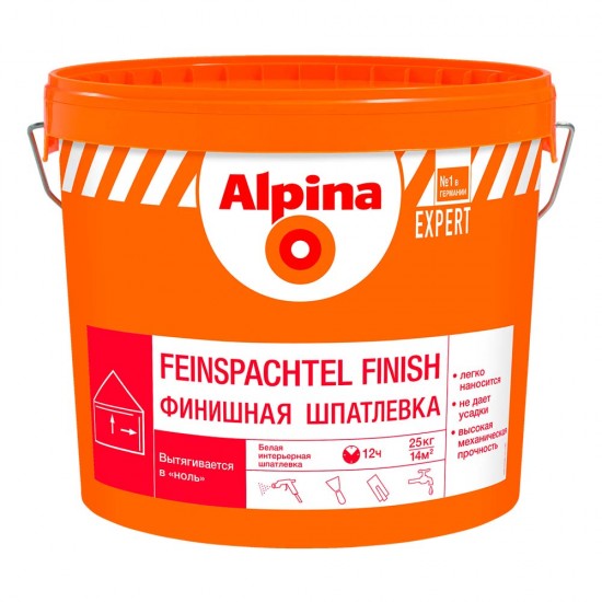 Шпатлевка для внутренних работ Alpina EXPERT Feinspachtel Finish / Финишная, 25 кг